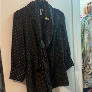 Elegant Black Polka Dot Women's blouse